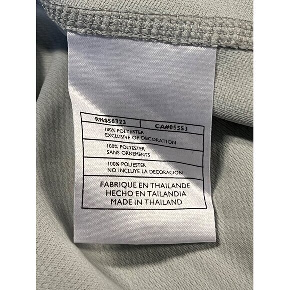 Nike Dri-Fit Mens Running Shirt Large Light Gray Athletic Tee Short Sleeve New - Picture 8 of 9